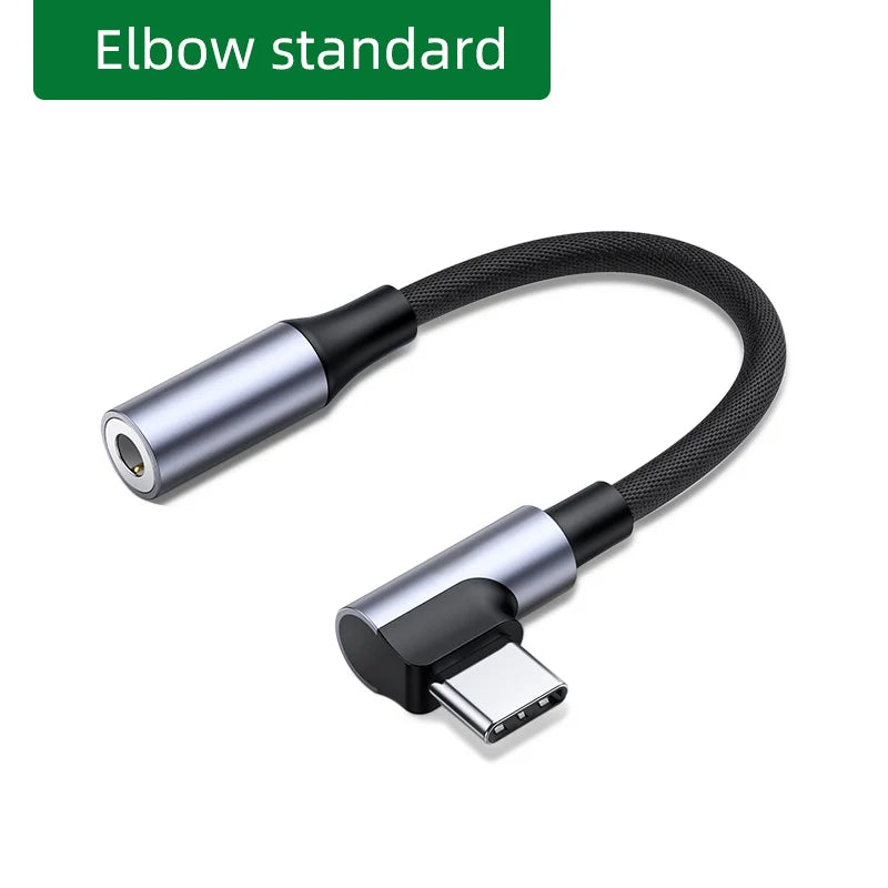 Original USB Type-C to 3.5mm Aux Adapter Cable with Type-C Connector
