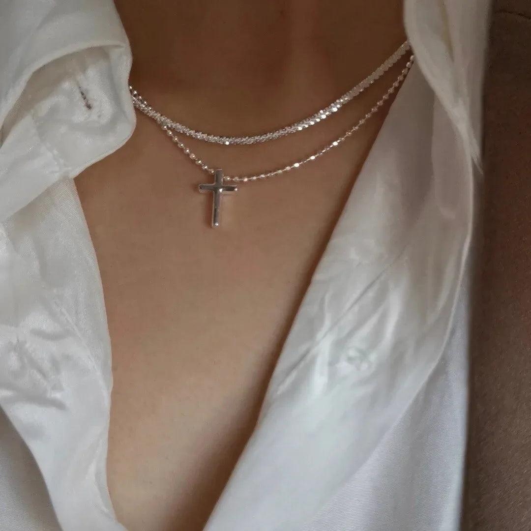 Silber Farbe Funkelnde Halskette Für Frauen Trendy Schlüsselbein Kette Choker Mädchen Hochzeit Partei Schmuck Zubehör