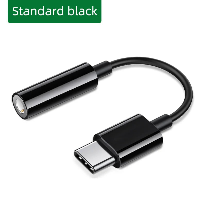 Original USB Type-C to 3.5mm Aux Adapter Cable with Type-C Connector