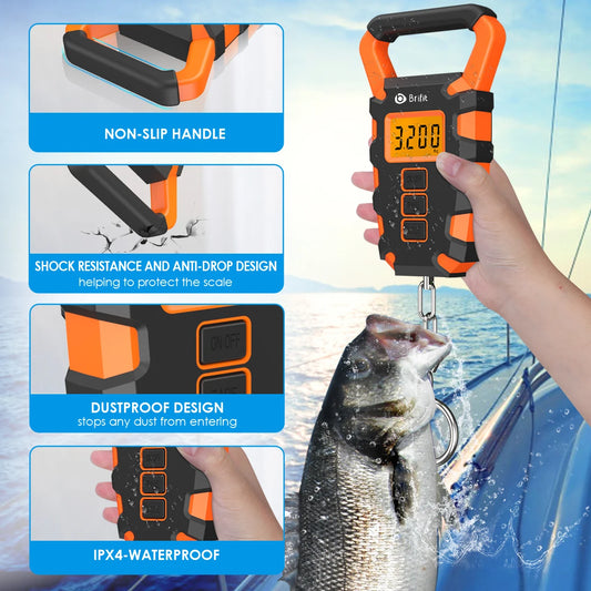 50lb Digital Fishing Scale with Ruler