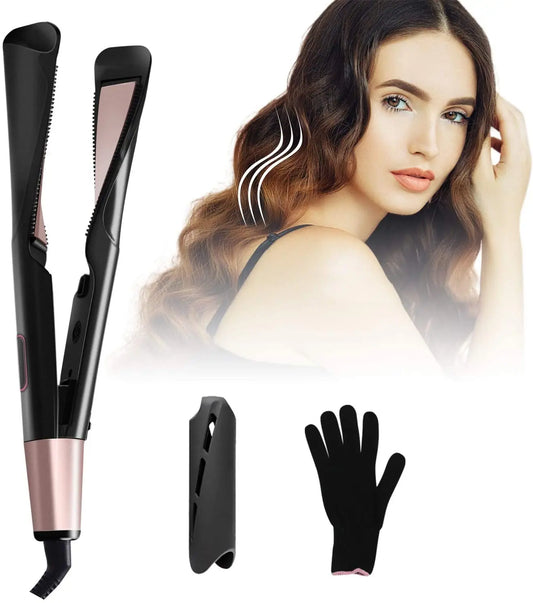 1-inch 2-in-1 straightening iron and curling iron