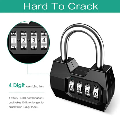 ORIA 4-digit combination padlock