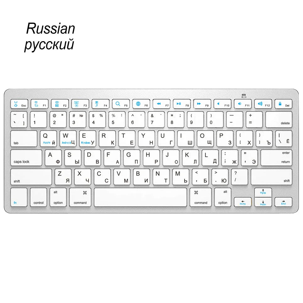 Universal Office Wireless Bluetooth Keyboard Ultra Slim Wireless Keyboard Compatible for iOS iPad Android Tablets Windows