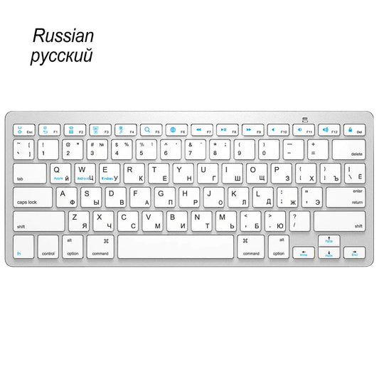 Universal Office Wireless Bluetooth Keyboard Ultra Slim Wireless Keyboard Compatible for iOS iPad Android Tablets Windows
