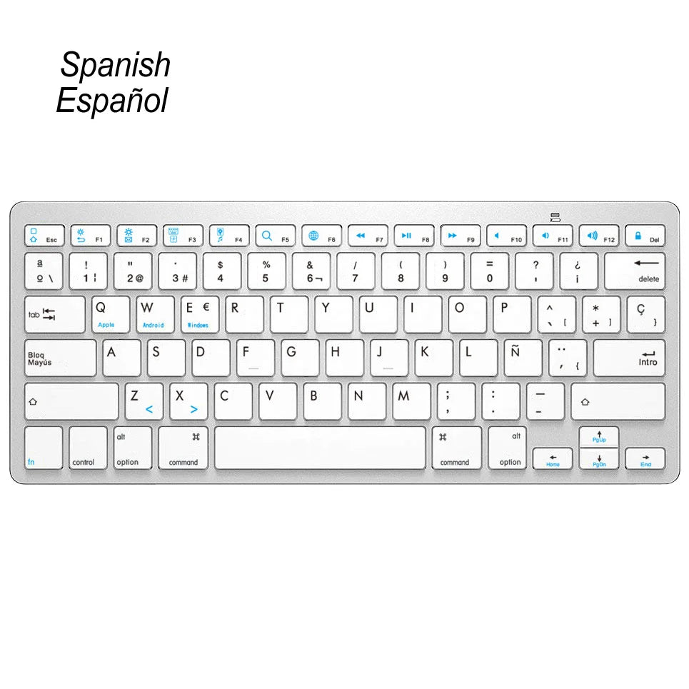 Universal Office Wireless Bluetooth Keyboard Ultra Slim Wireless Keyboard Compatible for iOS iPad Android Tablets Windows