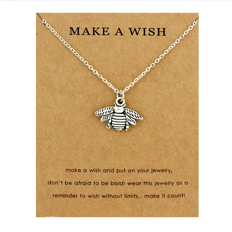 Glückskleeblatt-Anhänger mit vierblättrigem Kleeblatt, Halsketten mit Wellen, Meeresschildkröte, Schmuck für Frauen, Weihnachtsgeschenk für Liebhaber