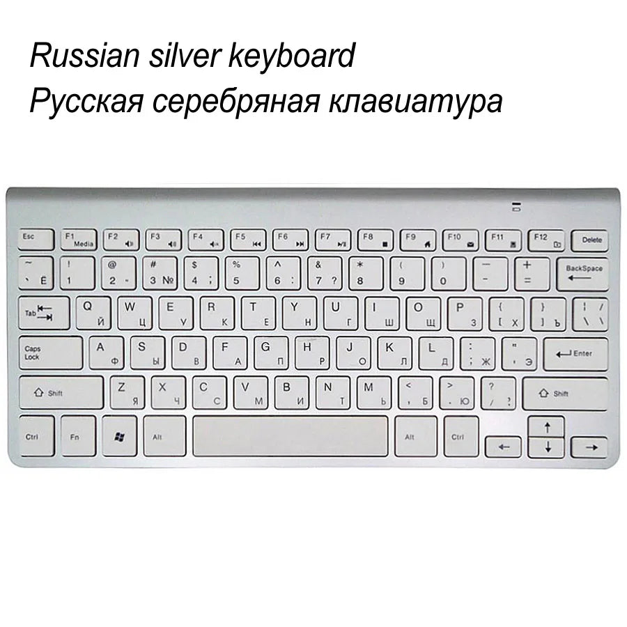 Slim Mini USB Wireless Keyboard Small Computer Wireless Keyboards Compact External Keyboard for Laptop Tablet Windows Desktop PC