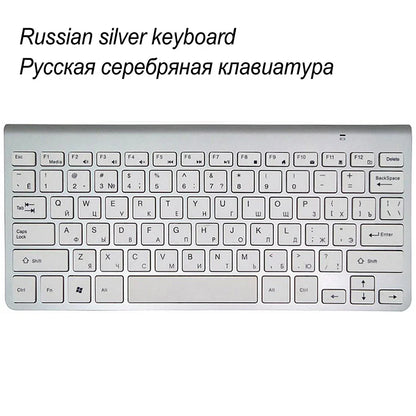 Slim Mini USB Wireless Keyboard Small Computer Wireless Keyboards Compact External Keyboard for Laptop Tablet Windows Desktop PC