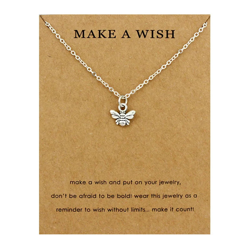 Glückskleeblatt-Anhänger mit vierblättrigem Kleeblatt, Halsketten mit Wellen, Meeresschildkröte, Schmuck für Frauen, Weihnachtsgeschenk für Liebhaber
