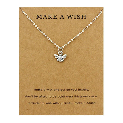 Glückskleeblatt-Anhänger mit vierblättrigem Kleeblatt, Halsketten mit Wellen, Meeresschildkröte, Schmuck für Frauen, Weihnachtsgeschenk für Liebhaber