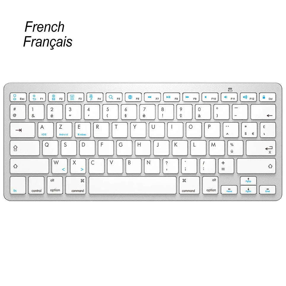 Universal Office Wireless Bluetooth Keyboard Ultra Slim Wireless Keyboard Compatible for iOS iPad Android Tablets Windows