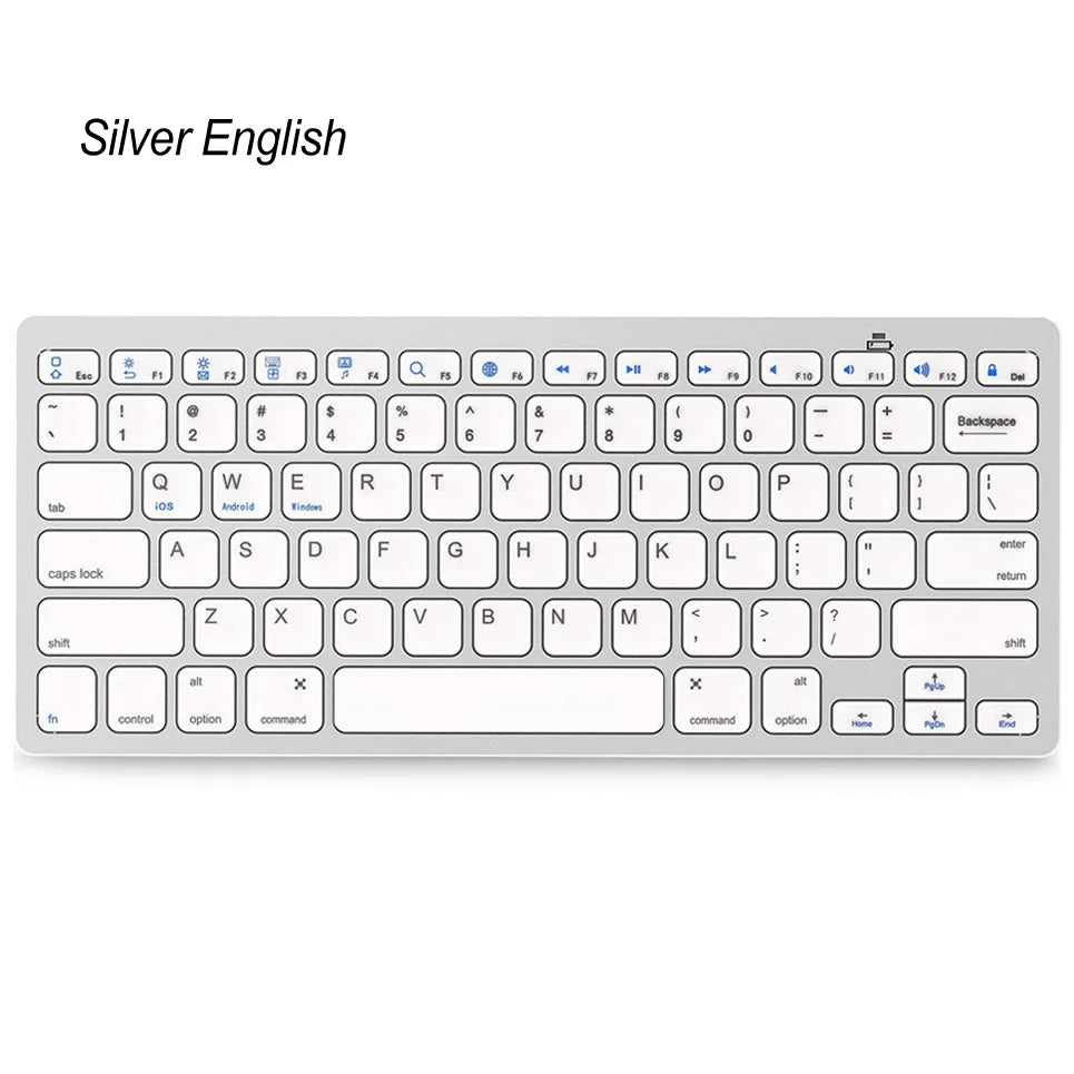 Universal Office Wireless Bluetooth Keyboard Ultra Slim Wireless Keyboard Compatible for iOS iPad Android Tablets Windows