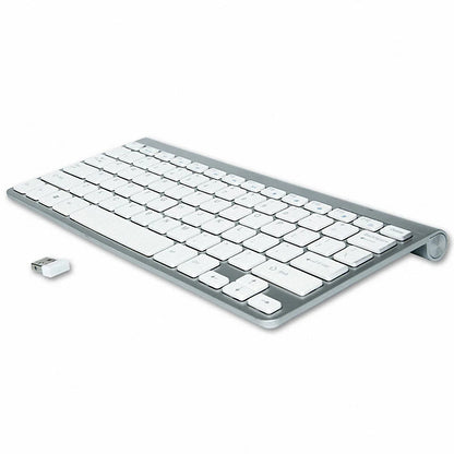 Slim Mini USB Wireless Keyboard Small Computer Wireless Keyboards Compact External Keyboard for Laptop Tablet Windows Desktop PC