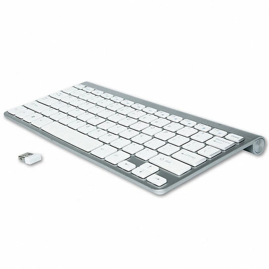 Slim Mini USB Wireless Keyboard Small Computer Wireless Keyboards Compact External Keyboard for Laptop Tablet Windows Desktop PC