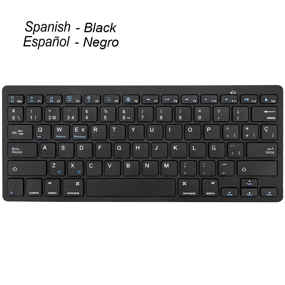 Universal Office Wireless Bluetooth Keyboard Ultra Slim Wireless Keyboard Compatible for iOS iPad Android Tablets Windows