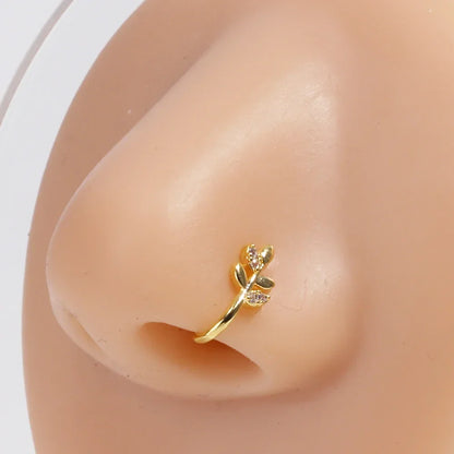 1Pcs Stainless Steel Nose Ring Hoop C Shape Septum Rings Non Piercing Ear Fake Nose RingsWomen Piercing Jewelry