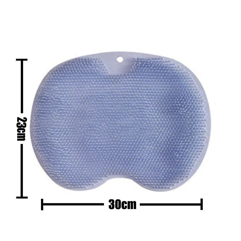 Reusable Shower Back Scraper Cleaning Brush Shower Feet Cleaner Wash Mat Multifunction Sucker Wall Mat Rub Foot Arms Body Bath