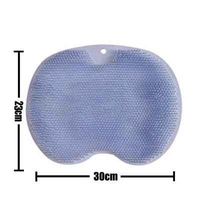 Reusable Shower Back Scraper Cleaning Brush Shower Feet Cleaner Wash Mat Multifunction Sucker Wall Mat Rub Foot Arms Body Bath