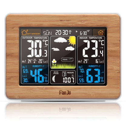 Digital Smart Alarm Clock Table Watch Electronic Desktop Clocks Wake Up Clock with Weather Forecast Snooze Calendar Function