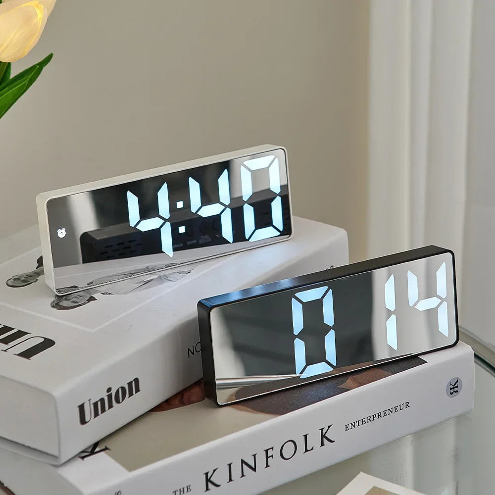 Creative LED Digital Alarm Clock Electronic Digital Alarm Clock Digital Clock Table Clock Room Desk Decor Exquisite Home Decor