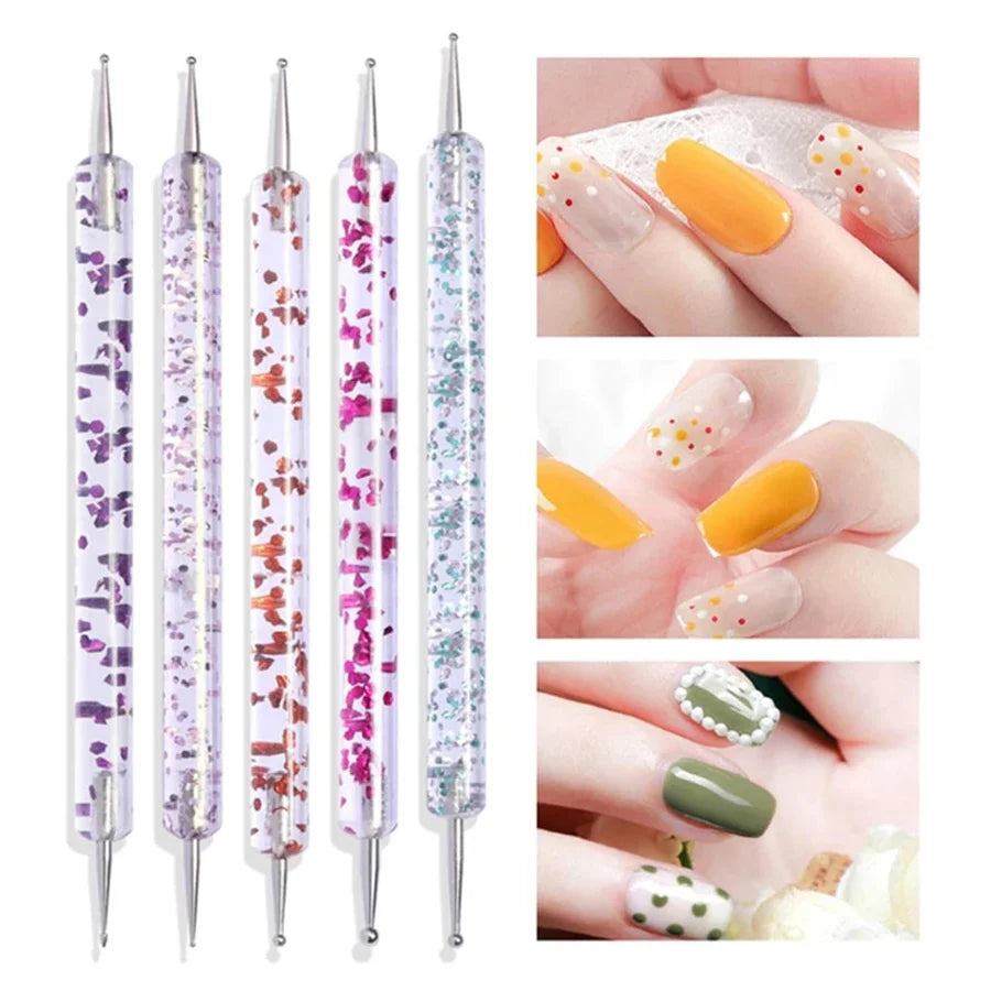 Nail Art Liner Brush Set, 5/pcs