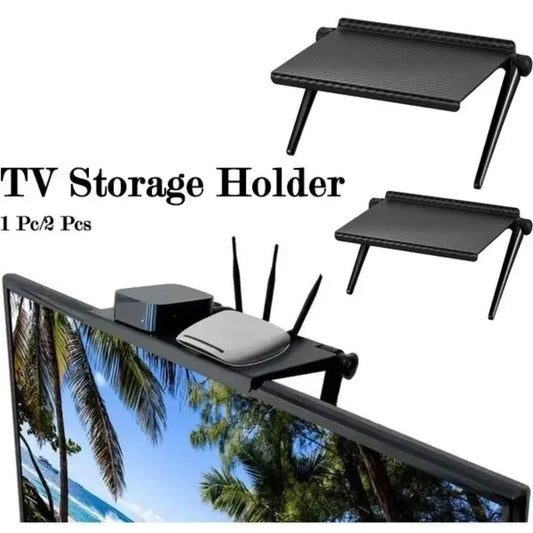TV Monitor Stand, Top Storage Shelf