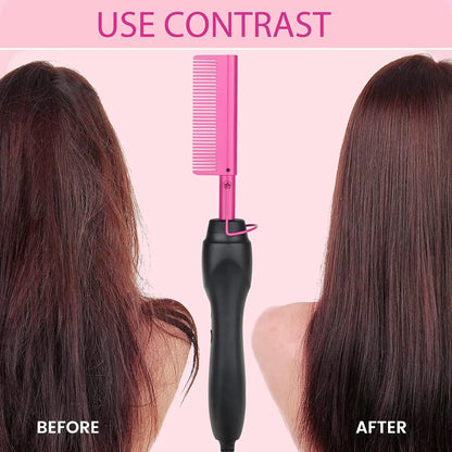 Professional hot pink electric comb.