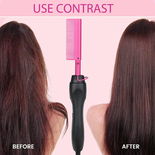 Professional hot pink electric comb.
