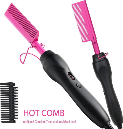 Professional hot pink electric comb.