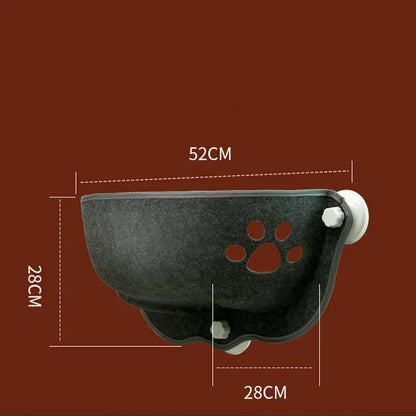 Cat Window Hammock With Strong Suction Cups Pet Kitty Hanging Sleeping Bed Storage For Pet Warm Ferret Cage Cat Shelf Seat Beds