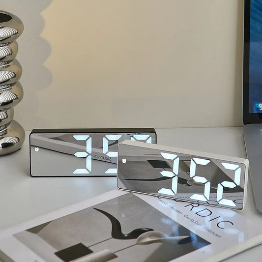 Creative LED Digital Alarm Clock Electronic Digital Alarm Clock Digital Clock Table Clock Room Desk Decor Exquisite Home Decor