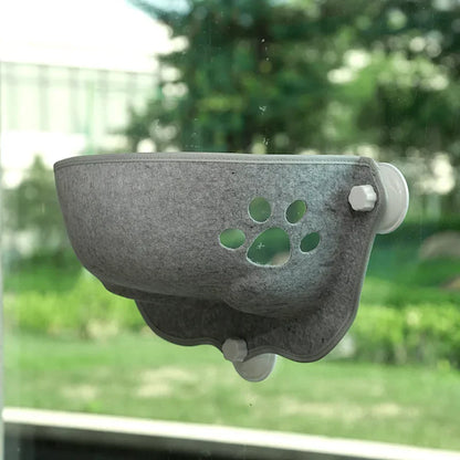 Cat Window Hammock With Strong Suction Cups Pet Kitty Hanging Sleeping Bed Storage For Pet Warm Ferret Cage Cat Shelf Seat Beds