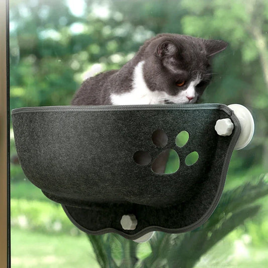 Cat Window Hammock With Strong Suction Cups Pet Kitty Hanging Sleeping Bed Storage For Pet Warm Ferret Cage Cat Shelf Seat Beds