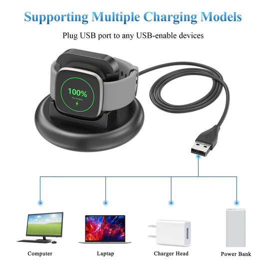 Smart Watch Charger Dock For Fitbit Versa 4/Versa 3