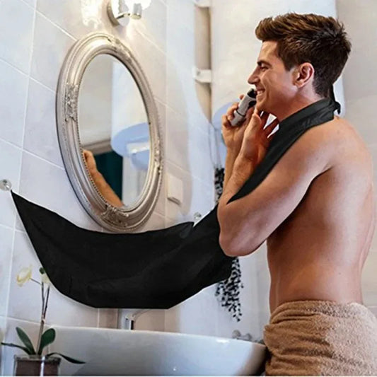 Shaving apron for beard and mustache