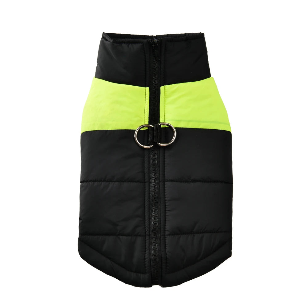 Warm Dog Jacket For Small Big Dogs Autumn Winter Windproof Waterproof With D-ring Puppy Clothes Schnauzer Golden Retriever Coat