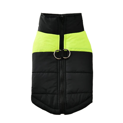 Warm Dog Jacket For Small Big Dogs Autumn Winter Windproof Waterproof With D-ring Puppy Clothes Schnauzer Golden Retriever Coat