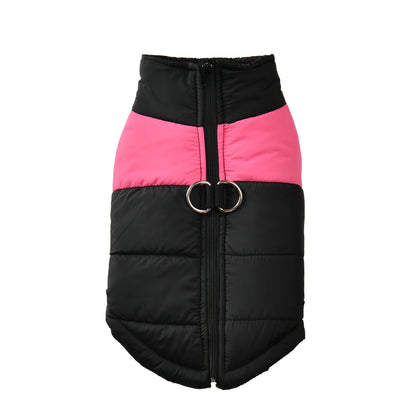 Warm Dog Jacket For Small Big Dogs Autumn Winter Windproof Waterproof With D-ring Puppy Clothes Schnauzer Golden Retriever Coat