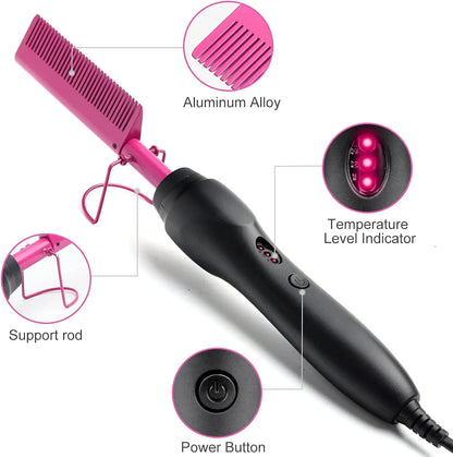 Professional hot pink electric comb.
