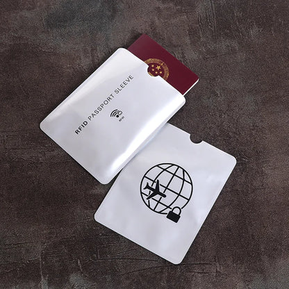 1 Unit NFC RFID Card Sleeve Protector Anti Scan Aluminum Foil Card Holder Identity Theft Protection For Bank Credit Card Passport