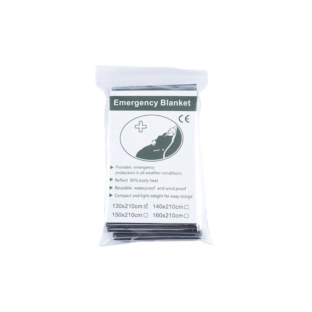 Survival Emergency Mylar Thermal Blanket Foil Space Blanket for NASA Body Warmer Outdoor First Aid Camping Gear Hiking Travel