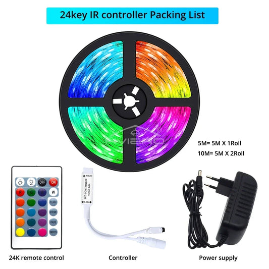 Flexible strip for room decoration, TV backlight