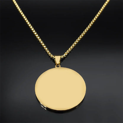 Erzengel St. Michael Halskette für Frauen Männer Edelstahl Gold Farbe Christian Saint Kette Schmuck colar masculino NZZZ506S02