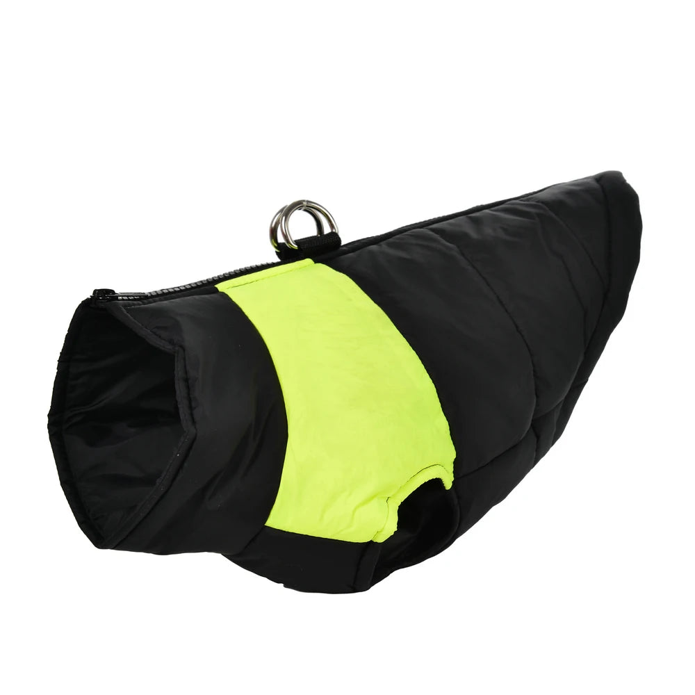 Warm Dog Jacket For Small Big Dogs Autumn Winter Windproof Waterproof With D-ring Puppy Clothes Schnauzer Golden Retriever Coat