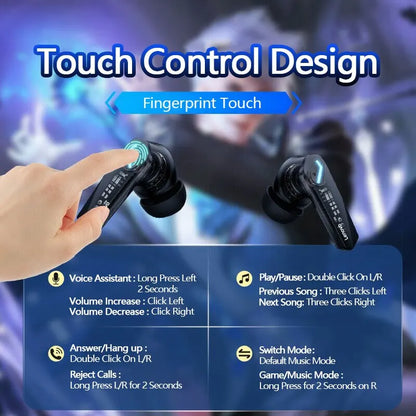 Lenovo GM2 Pro TWS Wireless Earphone 5.3 bluetooth Gaming Low Latency  For xiaomi