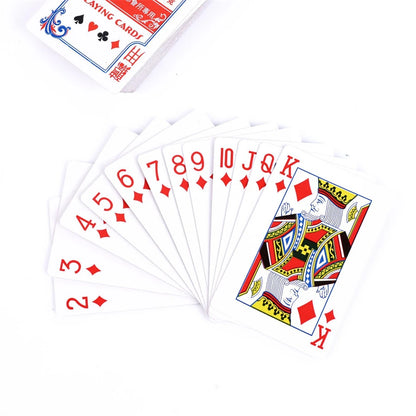 New! 54 pieces/set 56x86mm Grey Core Paper Poker King Deck Playing Cards Magic Tool Party Table Game Red Blue
