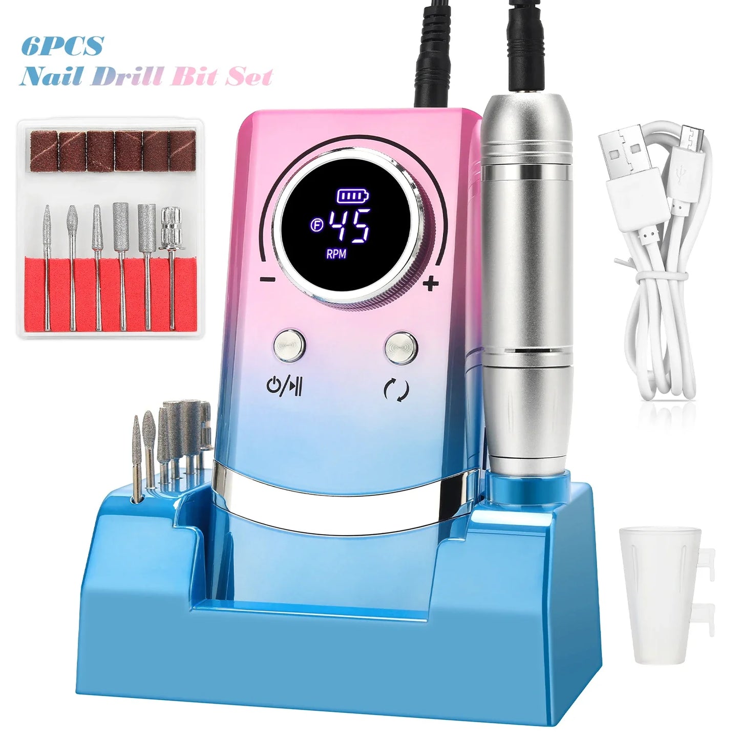 Professional portable nail file machine for manicure salon