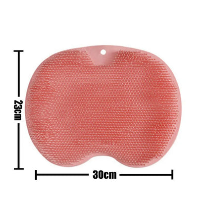 Reusable Shower Back Scraper Cleaning Brush Shower Feet Cleaner Wash Mat Multifunction Sucker Wall Mat Rub Foot Arms Body Bath
