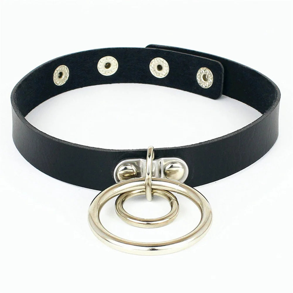 Harajuku Punk Rock Gothic Halsband Halskette Frauen Sexy PU Leder Herz Schloss Schlüssel Spike Kragen Chocker Gothic Cosplay Zubehör