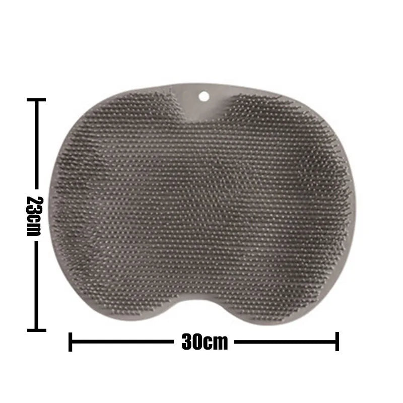 Reusable Shower Back Scraper Cleaning Brush Shower Feet Cleaner Wash Mat Multifunction Sucker Wall Mat Rub Foot Arms Body Bath